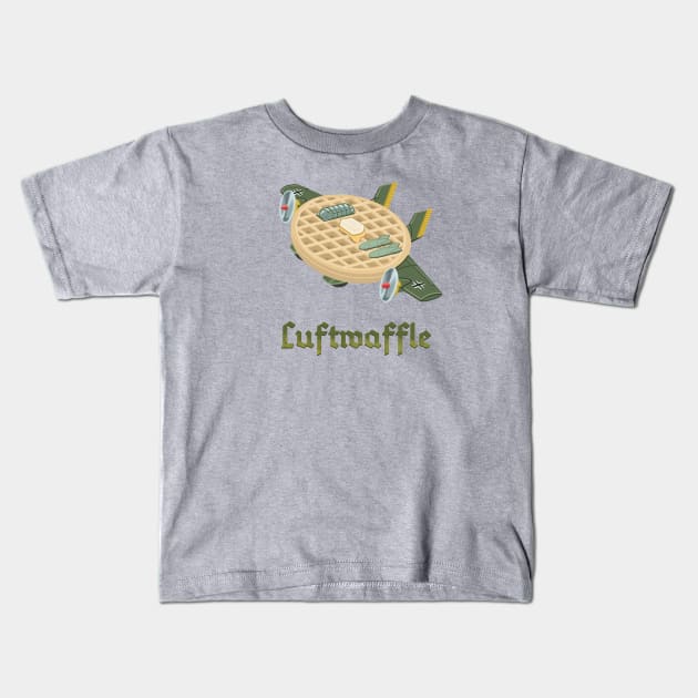 Luftwaffle Kids T-Shirt by Capt. Jack